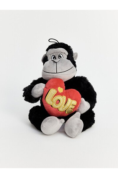 LC Waikiki Plush Toy with Heart Detail and Gorilla Figure