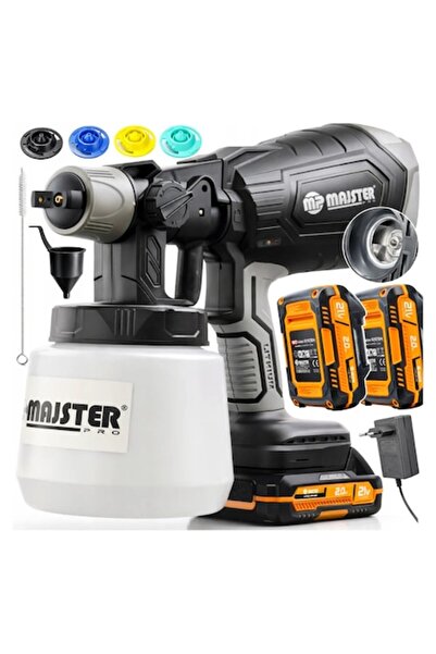 Majster Polska Pistol de vopsit fără fir, 21 V, 5 duze, 700 ml/min, MP0027