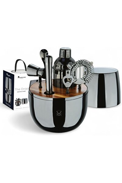 MasterPro The Drop 6-Piece Stainless Steel Cocktail Set by MasterPro, Elegant...