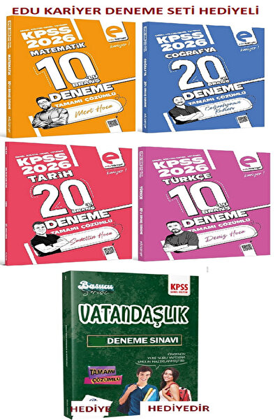 Kurul Yayıncılık EDU Kariyer 2026 KPSS Genel Kültür ve Genel Yetenek 5 DERS D...