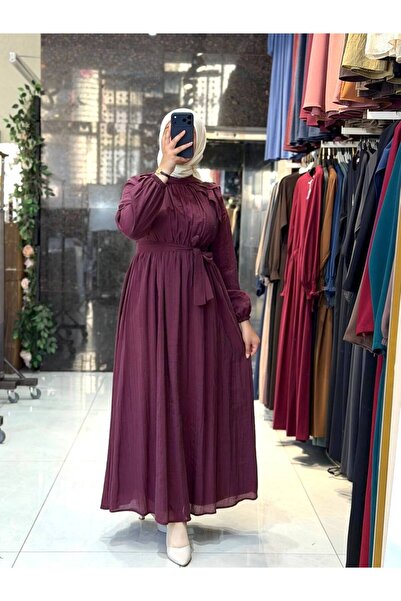 Moda Fatma hayarmosa astarlı elbise