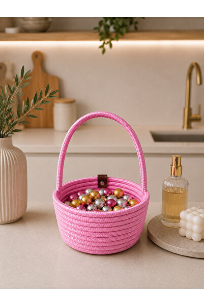 MaVaux Candya Handmade Rope Multi-Purpose Guest Candy Basket, Gift Basket, We...