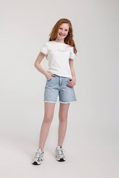 HAUSEkids 5-14 Years Lurelia Bloom Girls' Shorts-Blue