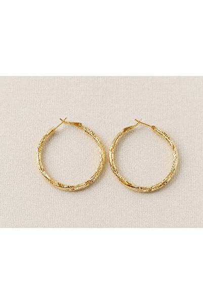 XUPING JEWELRY İKİLİ GÖRÜNÜMLÜ HALKALI KÜPE