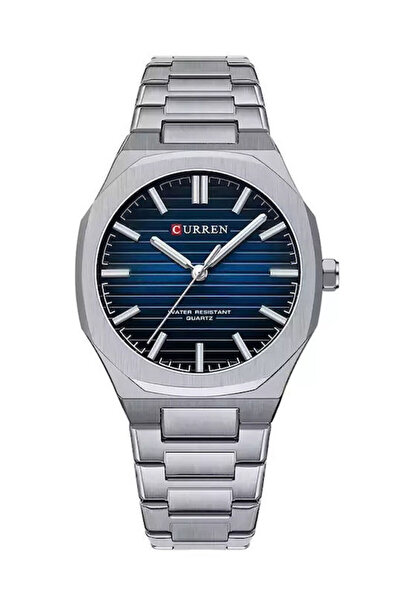 Curren Men's Watch 42mm Battery with Silver Metal Bracelet