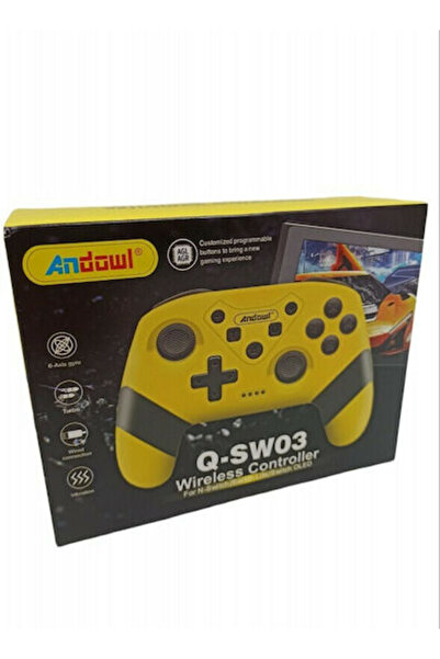 Andowl Q-SW03 Ασύρματο Χειριστήριο για Switch Κίτρινο