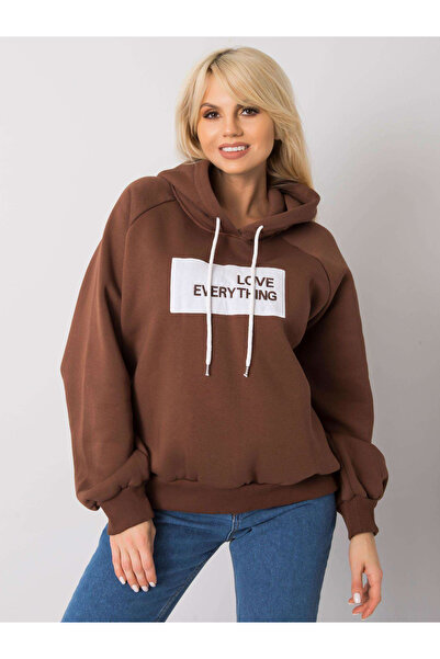 Factory Price Γυναικείο φούτερ σε καφέ χρώμα