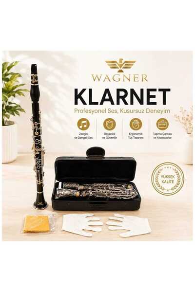 Wagner WGN364 SOL KLARNET SETİ 4 YÜZÜKLÜ (Profesyonel Taşıma Çantalı+ HEDİYELER)