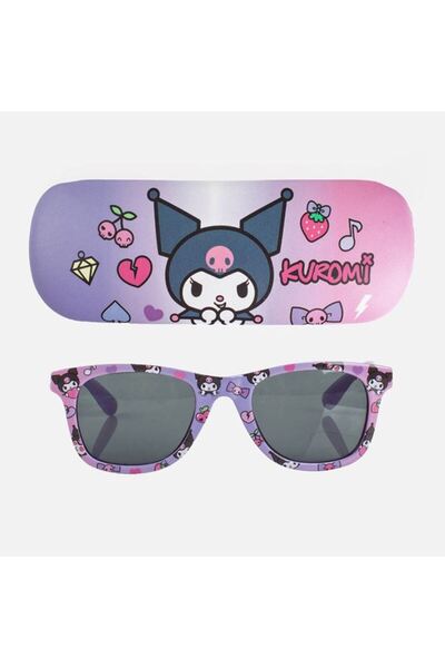 OEM Set ochelari de soare copii UV400 Violet, Hello Kitty, Kuromi, cu husă in...