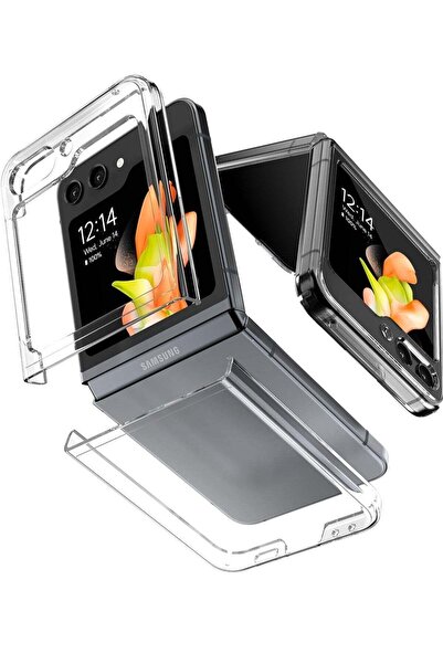 ELTRAZONE Case for Samsung Galaxy Z Flip 5 Cover Back Clear Transparent Slim ...