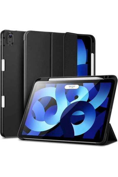 ELTRAZONE 2024 iPad Air 13 Inch (M2) Case – Black Trifold Stand Smart Cover w...
