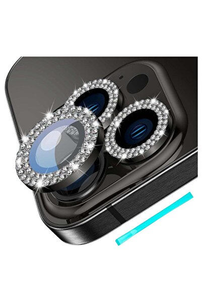 Generic iPhone 15 Pro & 15 Pro Max Camera Lens Protector Bling Tempered Glass...