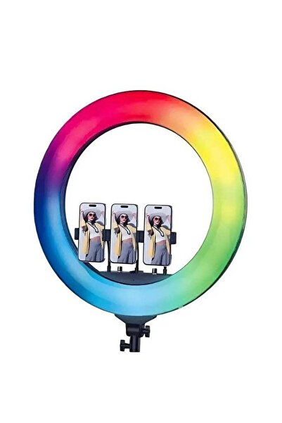 PLOKAMA إضاءة حلقية RGB فائقة الجودة مقاس 22 بوصة طراز R56 Pro للتصوير الاحتر...