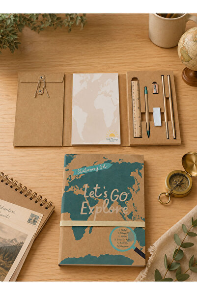 Midi Let's Go Explore Stationery Set
