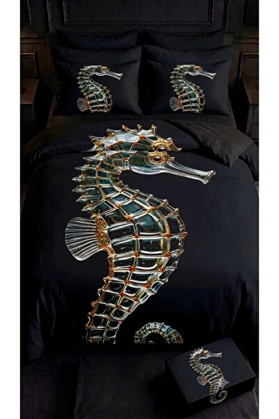 Elmas Dizayn Special Design Brand Double Duvet Cover Set Organic Satin & Cott...
