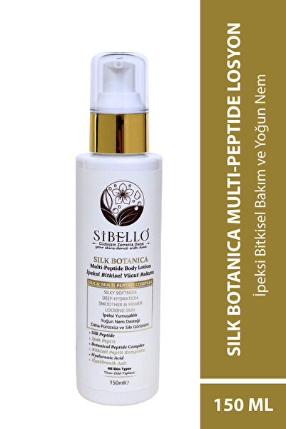 Silk Botanica Güneş Sonrası Multi-Peptide(ipek Peptid ve Bitkisel Peptid) Hyaluronik Asitli Yaşlanma Karşıtı, Cilt Bariyerini Destekleyen ve Sıkılaştırıcı Bakım Vücut Losyonu 150 ml