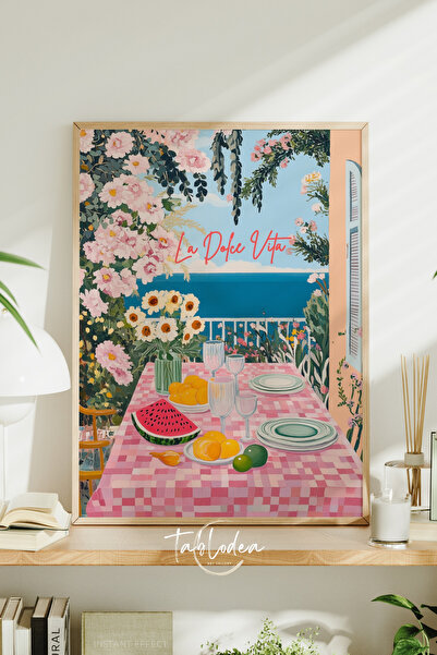 tablodea La Dolce Vita Μεσογειακός πίνακας, Ιταλία, Αφίσα Pinterest με λουλου...