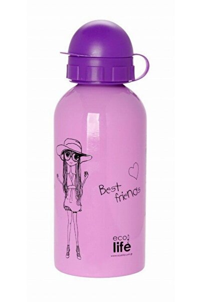 Ecolife Μεταλλικό Παιδικό Μπουκάλι 500ml - Μόδα (33-BO-2009)