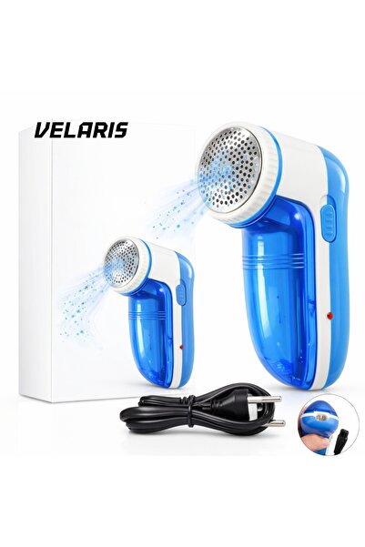 Velaris Aparat de scame, reîncărcabil USB Type-C, motor de 5W, portabil, alb