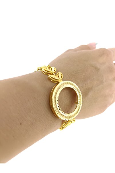 elisitakistory Yarım altın takmak için bleklik altın kaplama bileklik 18 cm