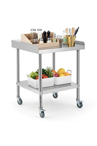 Garvee 30×30×30 Inch Stainless Steel Grill Stand with Casters, 201 Stainless ...