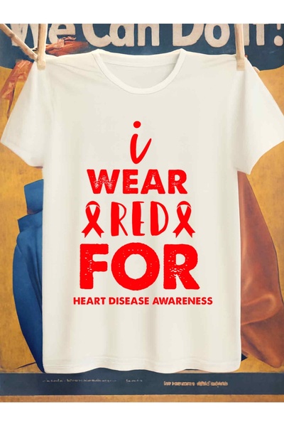 NOURAM تي شيرت رجالي بتصميم "I Wear Disease" المضحك، تصميم قلب أحمر، قميص أبي...