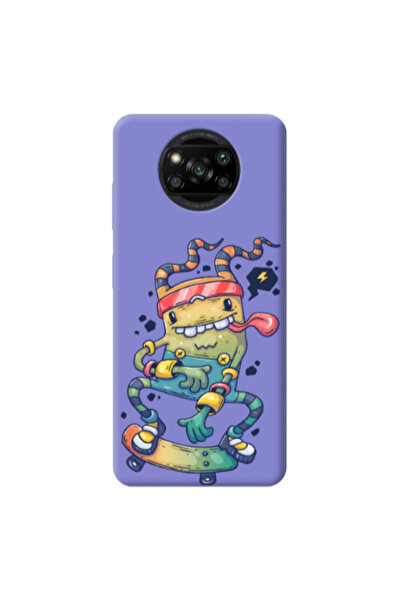 Other Xiaomi Poco X3 /X3 Pro Dangerous task Purple Colored Silicone TPU Θήκη