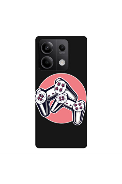 Other Xiaomi Redmi Note 13Pro 5G Retro Joysticks Black Colored Silicone TPU Θήκη