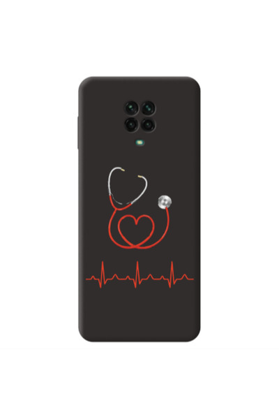 Other Xiaomi Redmi Note 9 Pro Stethoscope Black Colored Silicone TPU Θήκη