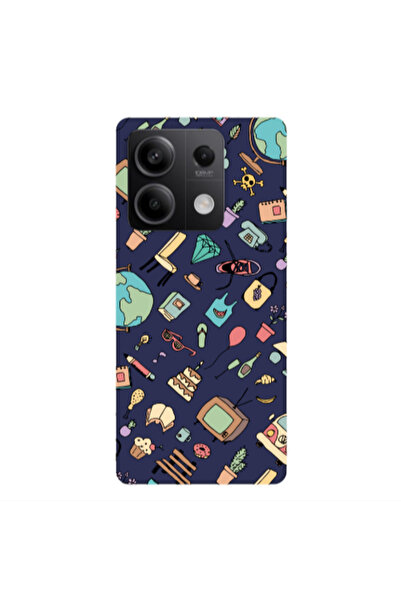 Other Xiaomi Redmi Note 13Pro 5G Mixed up Dark blue Colored Silicone TPU Θήκη