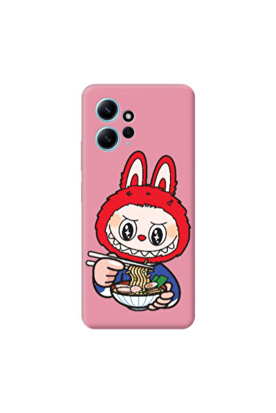 Other Xiaomi Redmi Note 12 4G Labubu 1 Pink Colored Silicone TPU Θήκη