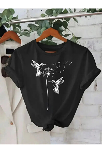 212Wear Fashion Letter Anime Print Women's Round Neck T-shirt Simple Design, ...