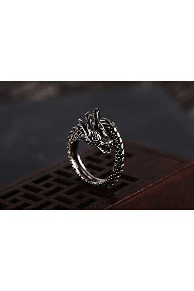 Viking Gotik Stil Motorcu Vintage Tarz Ayarlanabilir Yüzük