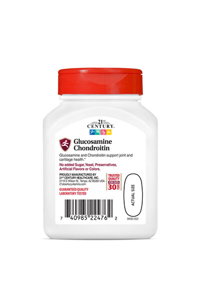 21st Century Glucozamină Condroitină Putere Triplă, 60 Tablete