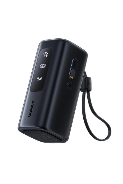 Baseus EnerGeek GX11 20000mAh 67W Power Bank cu Hotspot Wi-Fi, Negru