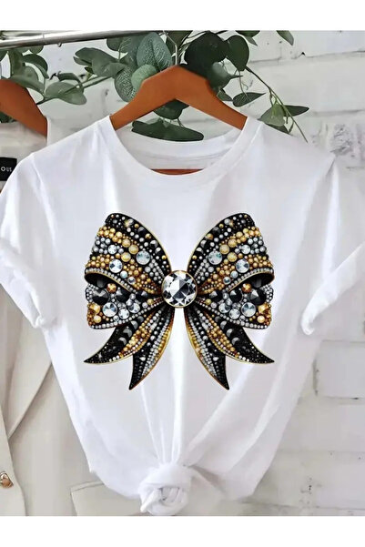 212Wear تي شيرت نسائي بطباعة أنيمي على شكل حروف، تصميم بسيط، مريح وقابل للتنف...