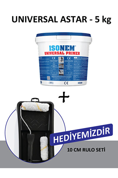 Isonem Universal Astar 5 kg - Akrilik Esaslı Konsantre Astar (10 cm Rulo Seti...