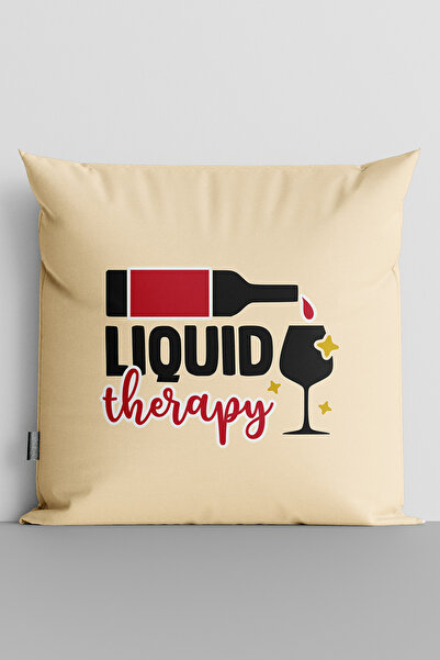 TicaretJet غطاء وسادة مطبوع رقميًا على الوجهين من Liquid Therapy - 3168
