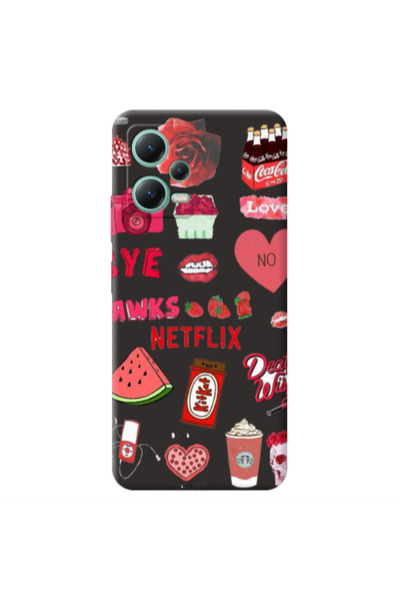 Other Xiaomi Redmi Note 12 Pro 5G pizza is my valentine Black Colored Silicon...