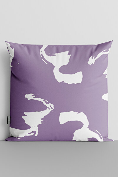 TicaretJet Mixed Shapes Double Sided Digital Printed Pillow Throw Pillow Cove...