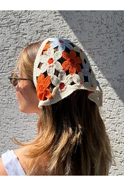 Store Renkli Çiçek Bandana&Kemer