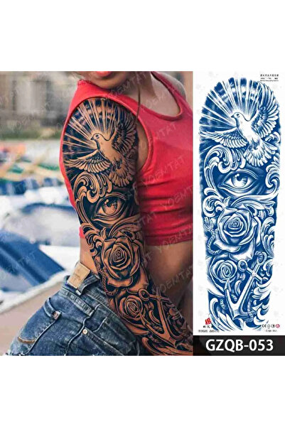 medink tattoo 1 Ay Kalıcı Sonradan Kararan Realistic Tam Kol geçici dövme tat...