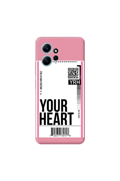 Other Xiaomi Redmi Note 12 4G Your Heart YRH Pink Colored Silicone TPU Θήκη