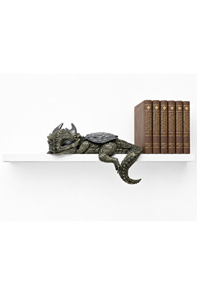 3dlink Dragon Decorativ pentru Raft/Etajeră – Coadă Atârnată, Finisaj Manual