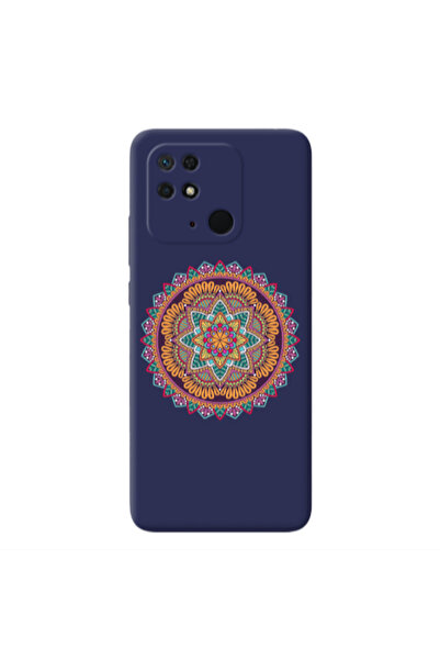 Other Xiaomi Redmi 10C Mandala D102 Dark blue Colored Silicone TPU Θήκη