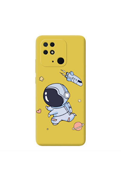 Other Xiaomi Redmi 10C Aduket Yellow Colored Silicone TPU Θήκη