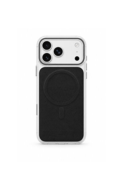 Brabus iPhone 17 Pro Uyumlu Uniq MagSafe Özellikli Orijinal Keten Kaplamalı S...