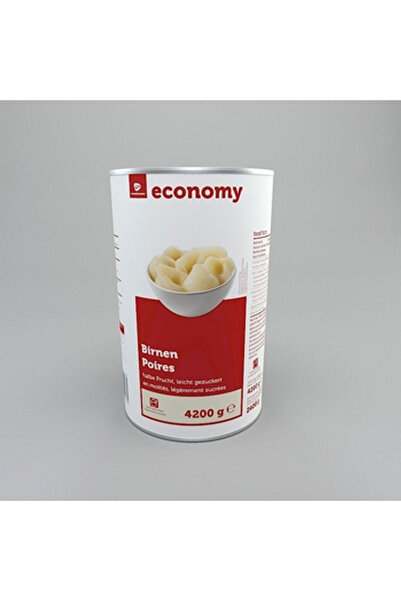 Economy Pere jumatati de fructe in sirop usor 4200g