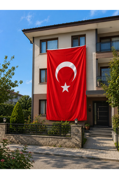 AKYILDIZ store Türk Bayrağı 300×450 cm – 140gr Alpaka Kumaş - Bina Tipi