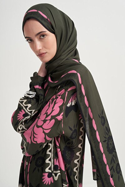 carell Zesu Floş Shawl Khaki